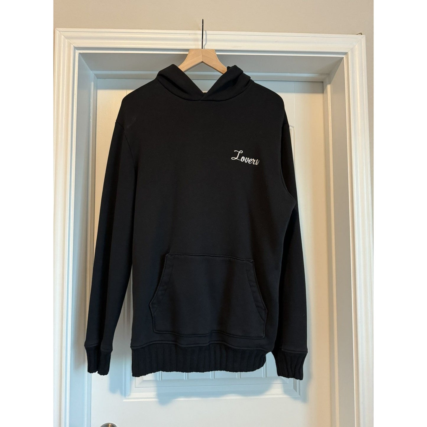 Amiri Lovers Embroidered Cashmere Blend Hoodie