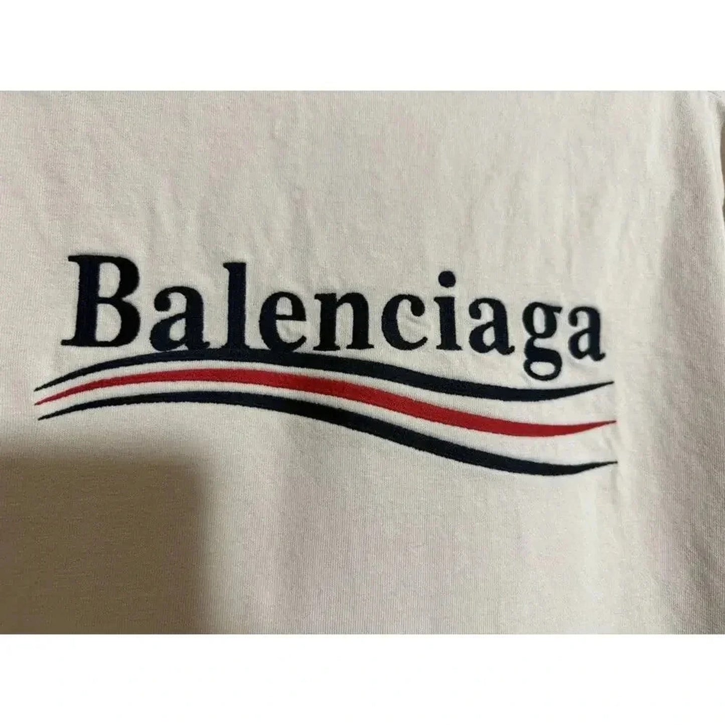 Balenciaga Campaign Logo Embroidered T-shirt