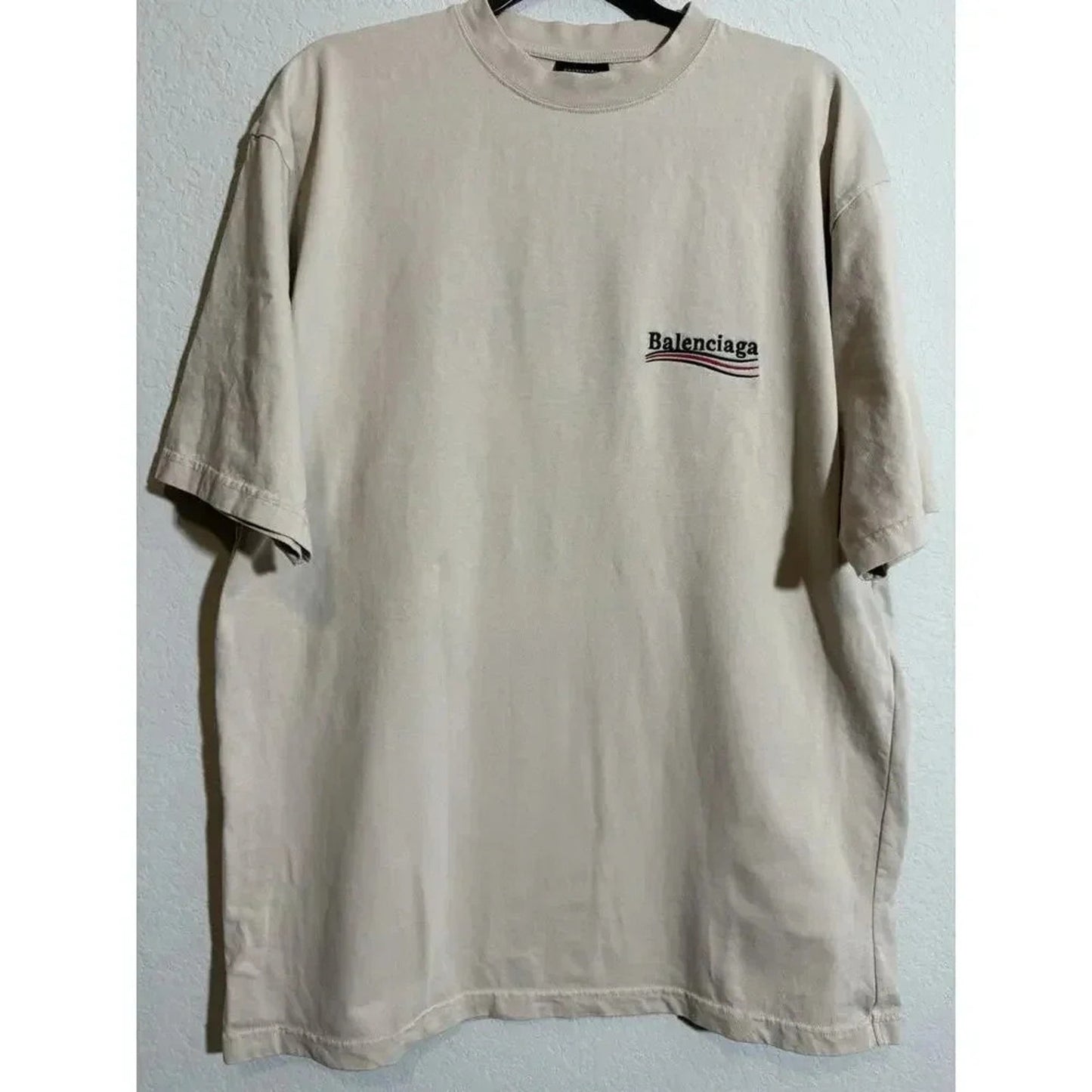Balenciaga Campaign Logo Embroidered T-shirt