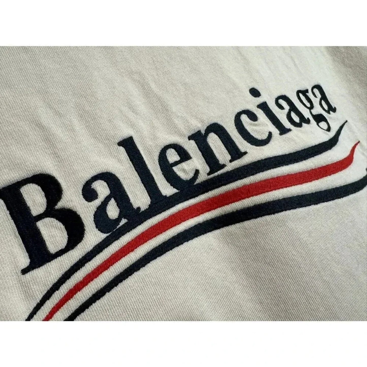 Balenciaga Campaign Logo Embroidered T-shirt
