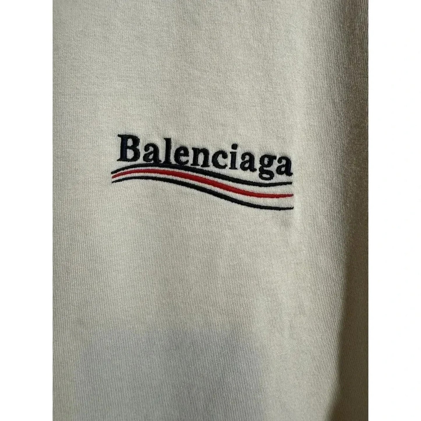 Balenciaga Campaign Logo Embroidered T-shirt