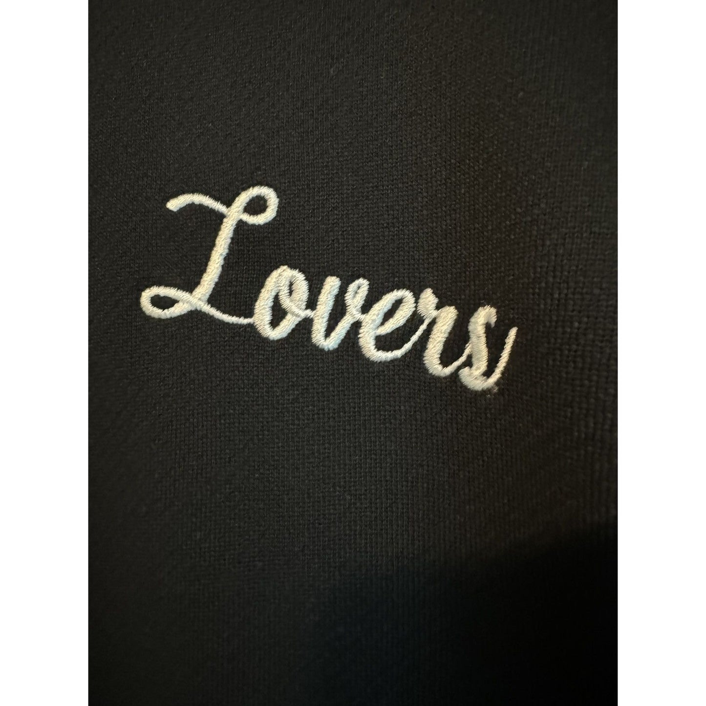 Amiri Lovers Embroidered Cashmere Blend Hoodie