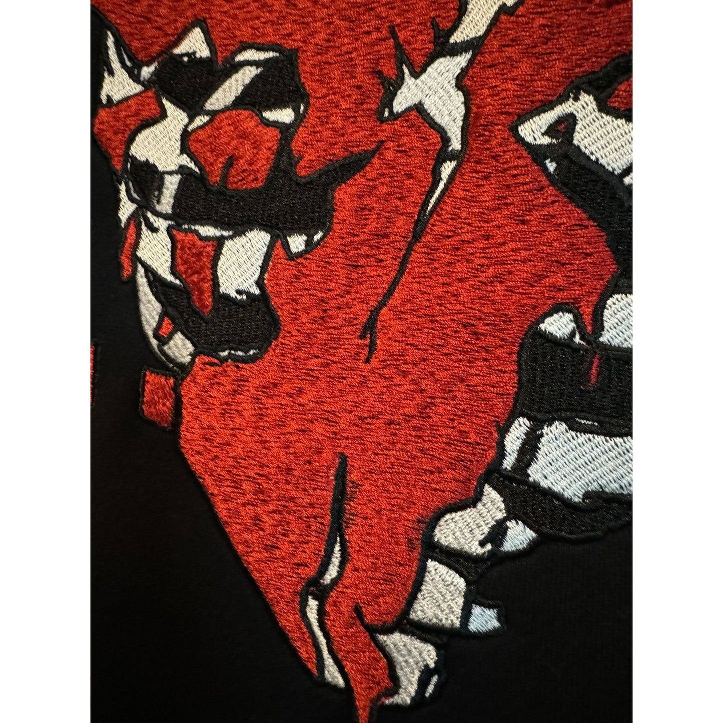Amiri Lovers Embroidered Cashmere Blend Hoodie