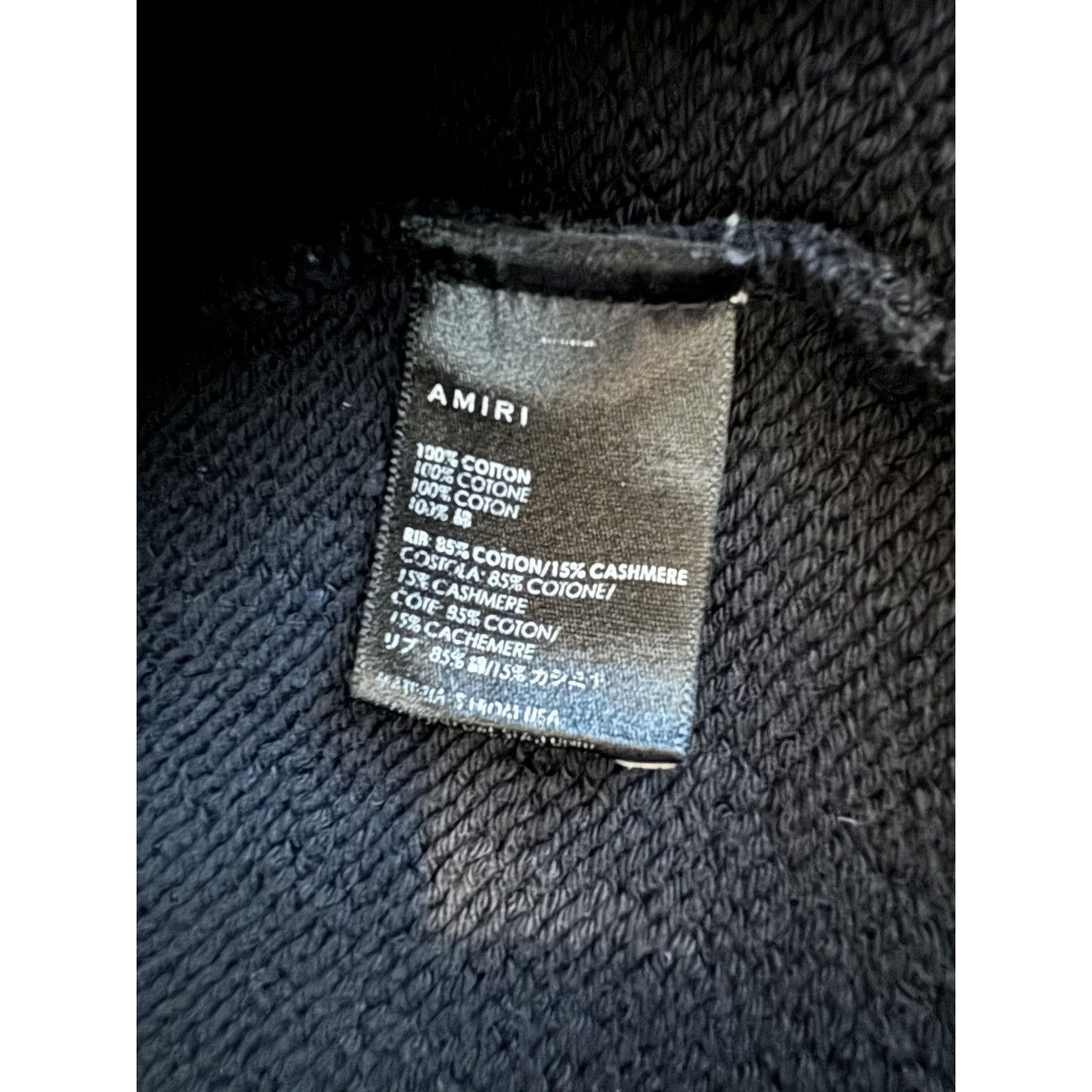 Amiri Lovers Embroidered Cashmere Blend Hoodie