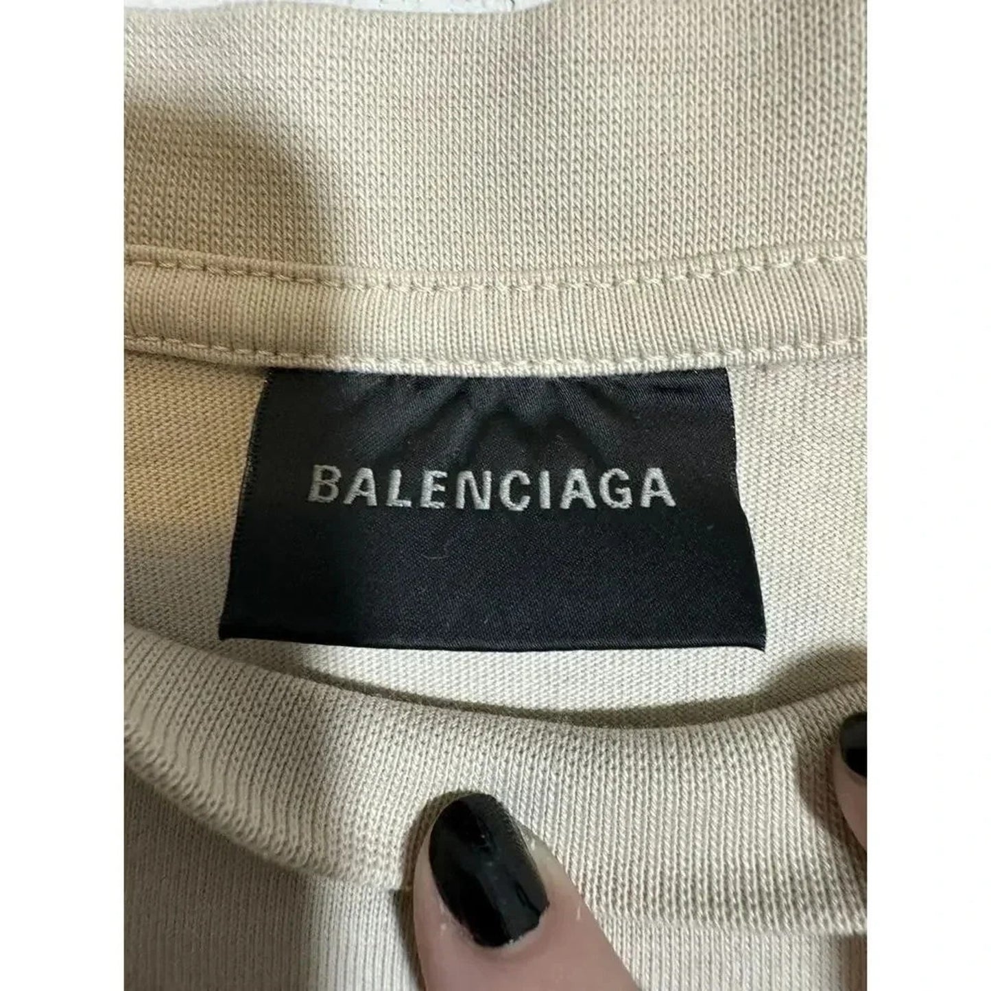 Balenciaga Campaign Logo Embroidered T-shirt