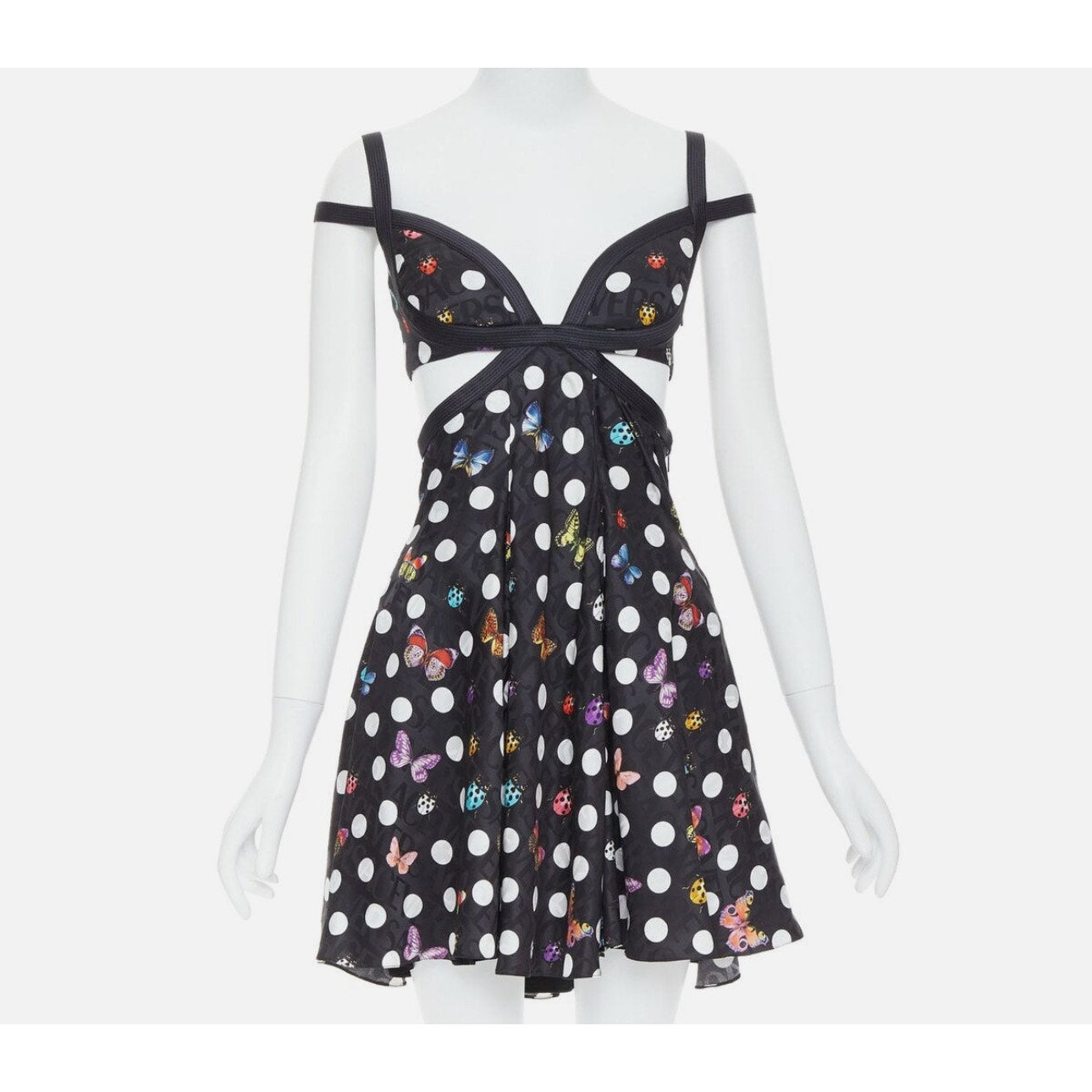 Versace x Dua Lipa La Vacanza Runway Butterfly Harness Dress