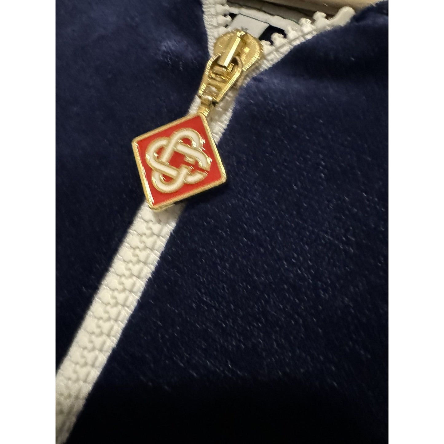 Casablanca Laurel Velour Tracksuit Top