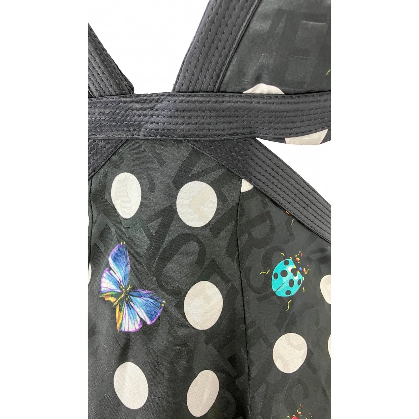 Versace x Dua Lipa La Vacanza Runway Butterfly Harness Dress