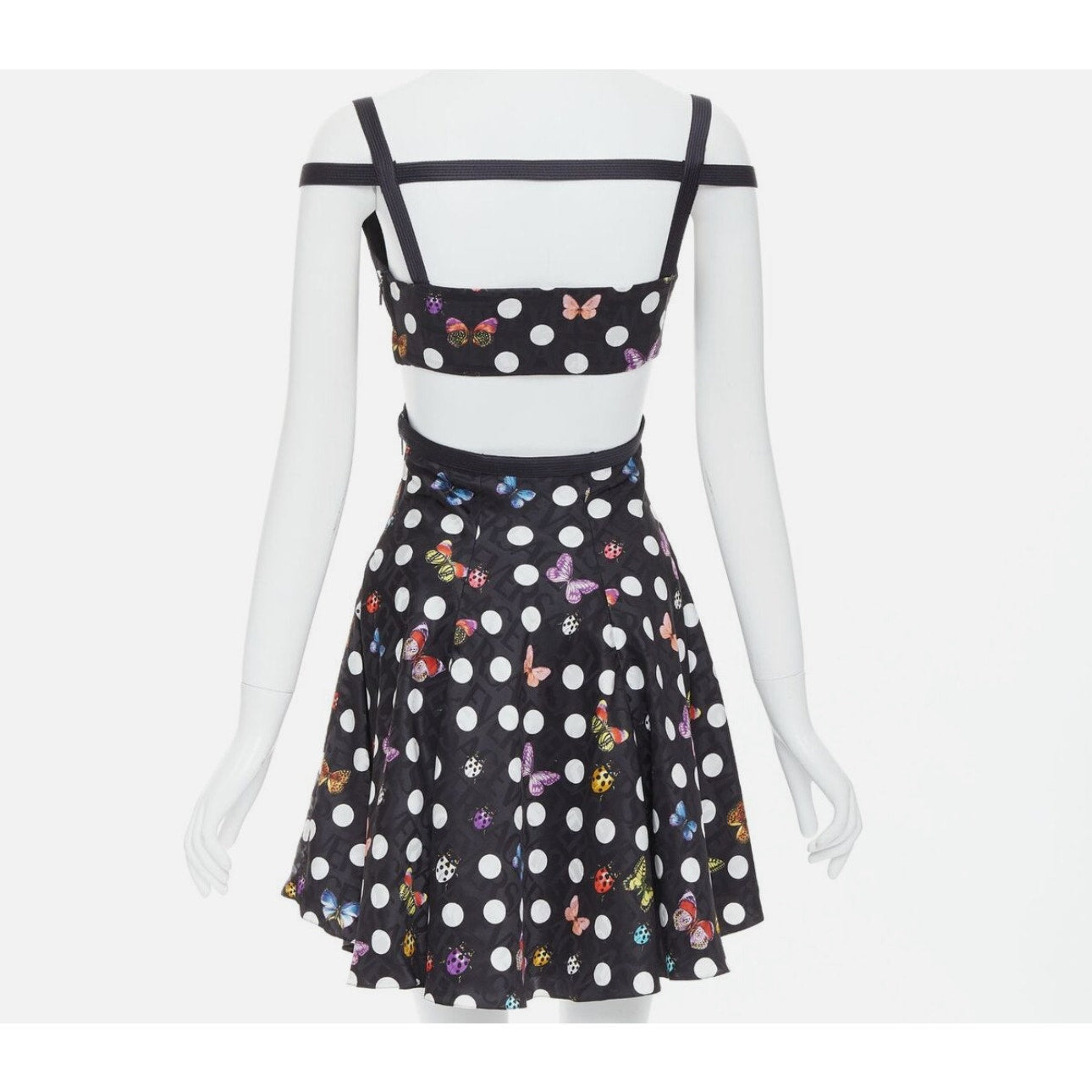 Versace x Dua Lipa La Vacanza Runway Butterfly Harness Dress