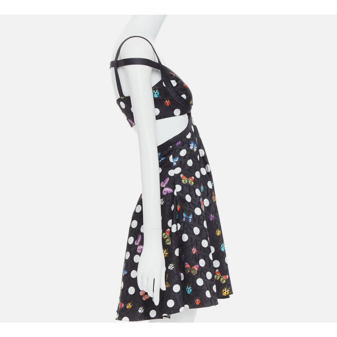 Versace x Dua Lipa La Vacanza Runway Butterfly Harness Dress
