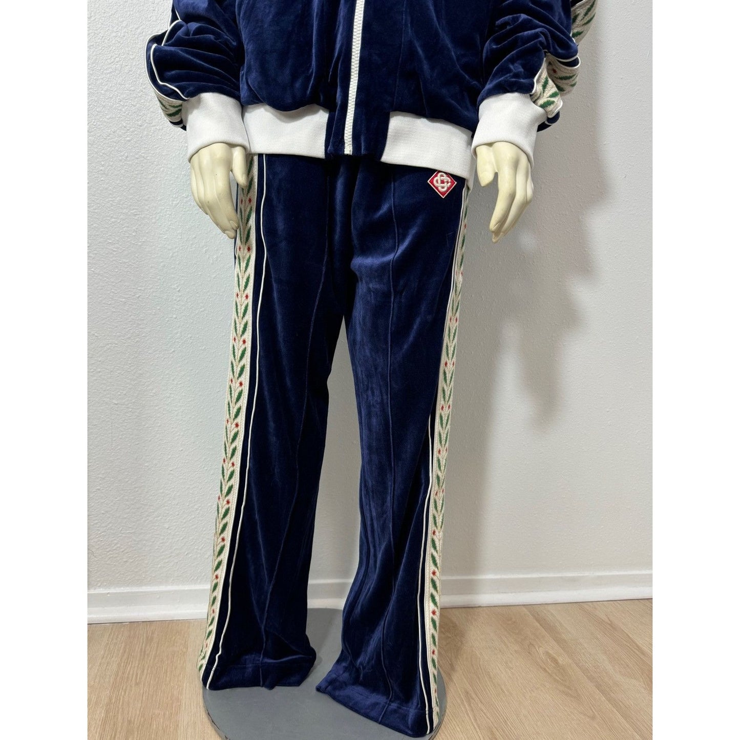 EUC Casablanca Laurel Velour Tracksuit Bottom