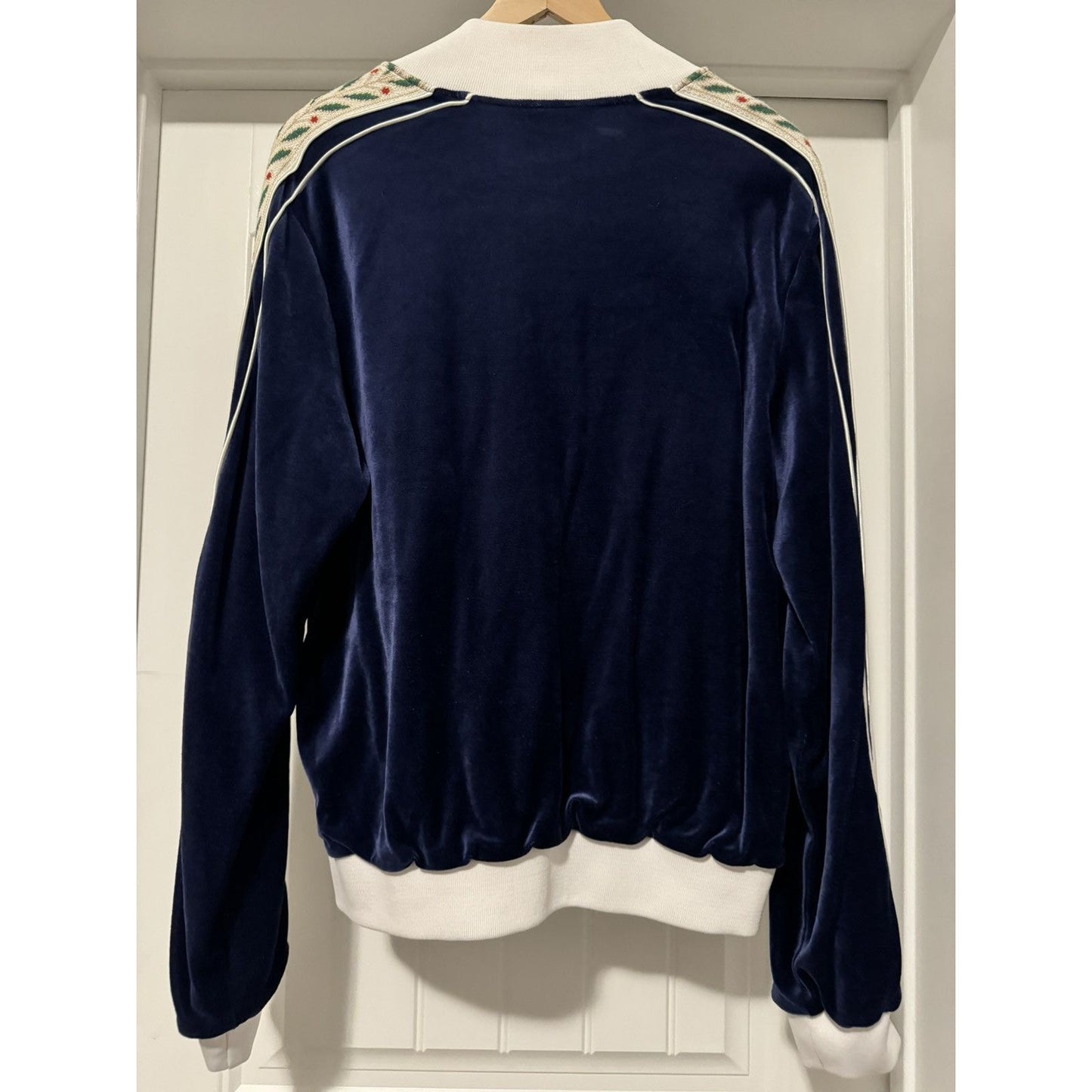 Casablanca Laurel Velour Tracksuit Top