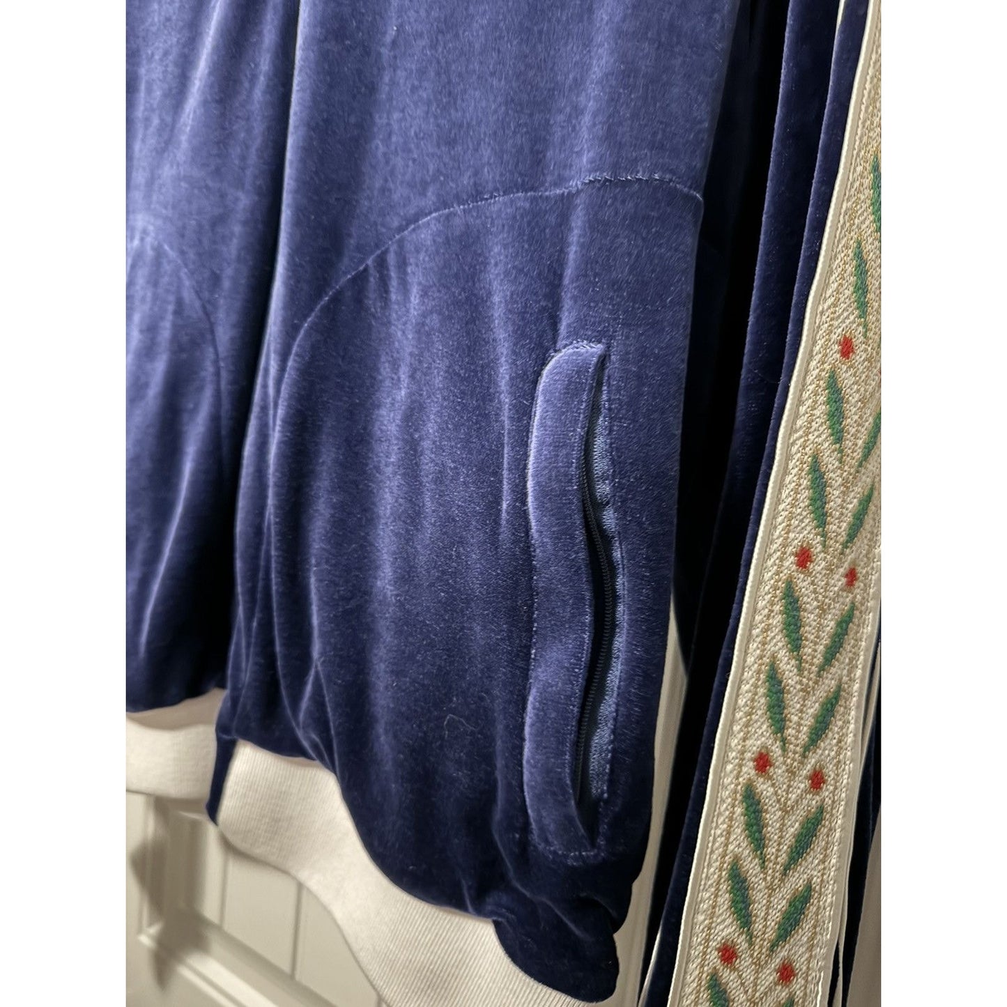 Casablanca Laurel Velour Tracksuit Top