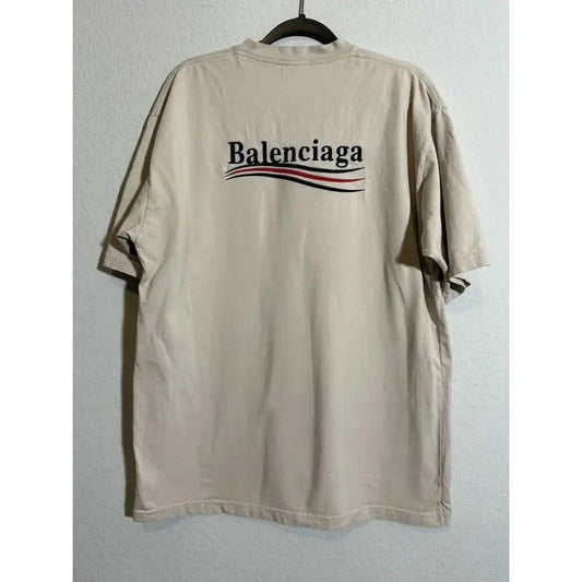 Balenciaga Campaign Logo Embroidered T-shirt