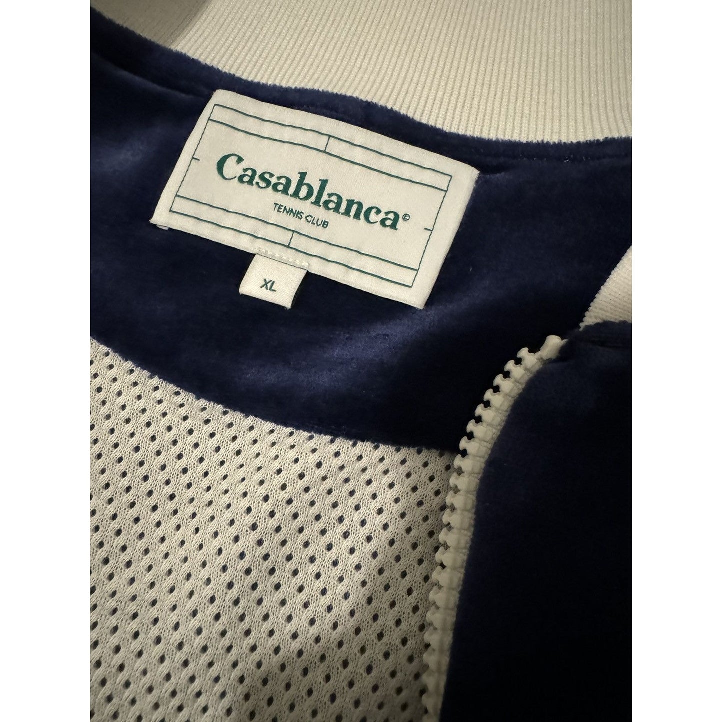 Casablanca Laurel Velour Tracksuit Top