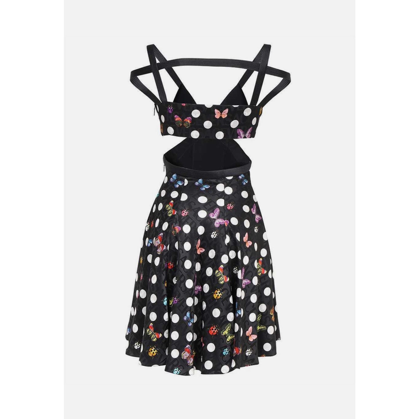 Versace x Dua Lipa La Vacanza Runway Butterfly Harness Dress